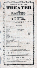Casino Club program from 1868