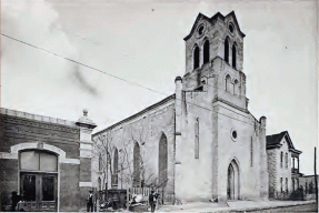 photograph of St. Joseph's Catholic Church, circa 1892