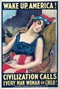 "Wake Up, America!," part of Harry Hertzberg's collection of posters from World War I