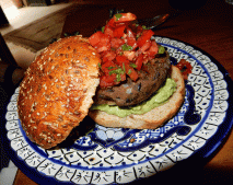 Los Campos bean burger