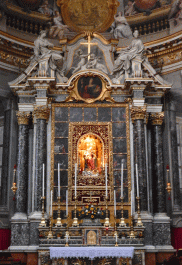 altar in the Rosary Chapel