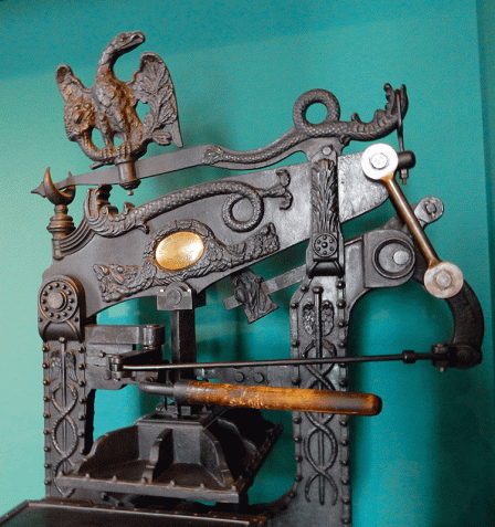 printing press in Budapest History Museum