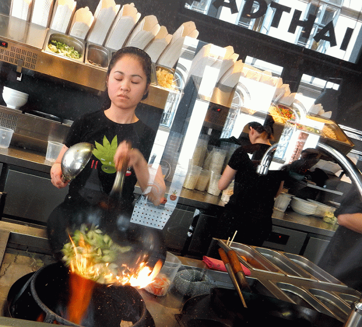 Pad thai wok bar