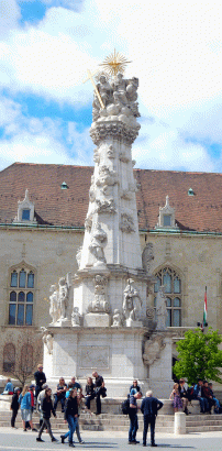 Holy Trinity pillar (1709) outside Matthias Church