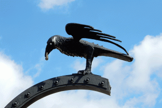 The raven, a symbol of King Matthias