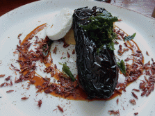 Los Danzantes huitlacoche stuffed ancho chile