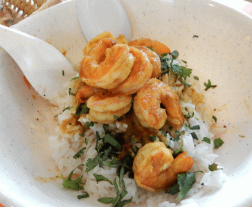 Saigon Cocina Vietnam arroz with shrimp and lemongrass lunch special