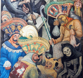 "Carnival of Mexican Life," Diego Rivera, 1936