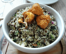 Cancino Roma grain salad with cauliflower