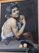 self-portrait as Bacchus, Carvaggio