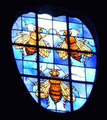 a trio of bees, symbol of Barberini family
