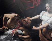 "Judith Beheading Holfernes," Caravaggio, 1599