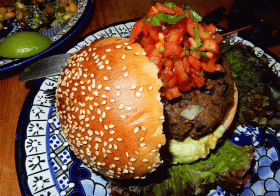 Los Campos black bean veggie burger