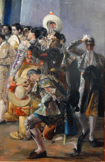 detail of "La Muerte del Maestro," Jose Villegas Cordero, 1913