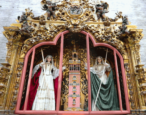 Santas Justa and Rufina in Iglesia de Santa Ana in Triana