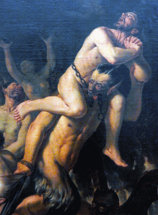 detail of "The Last Judgment," Nicolaes Eliasz Pickenoy, Museo de Cadiz
