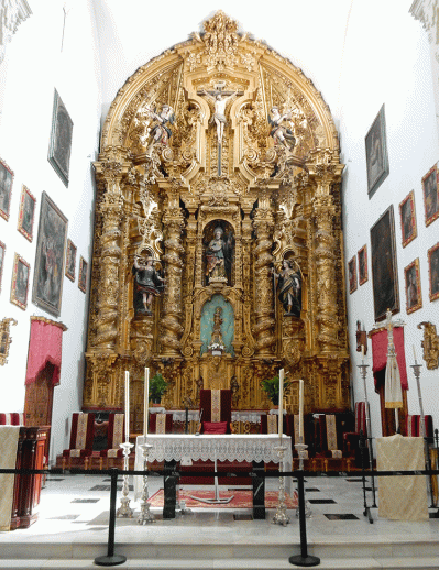 18th-century altarpiece in San Andres