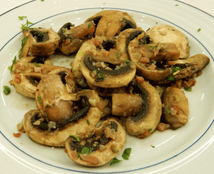 Restaurante Campos del Mar mushrooms with jamon