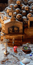 skulls cimitero delle fontanelle naples italy
