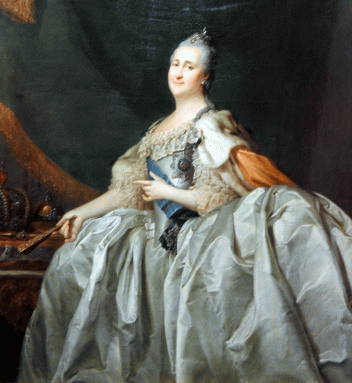 Portrait of Catherine II, Dmitri Levitski, 1782, Coleccion Museo Ruso