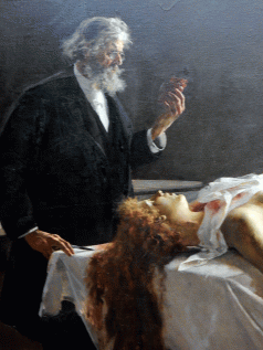 detail of "Anatomy of the Heart: And She Had a Heart," Enrique Simonet y Lombardo, 1890