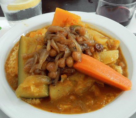 Vegetariano el Calafate vegetable couscous