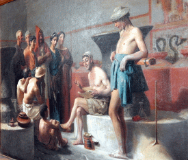 detail of a painting in the Civic Museum in Castel Nuovo