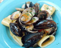 Stritt Stritt paccheri pasta with seafood