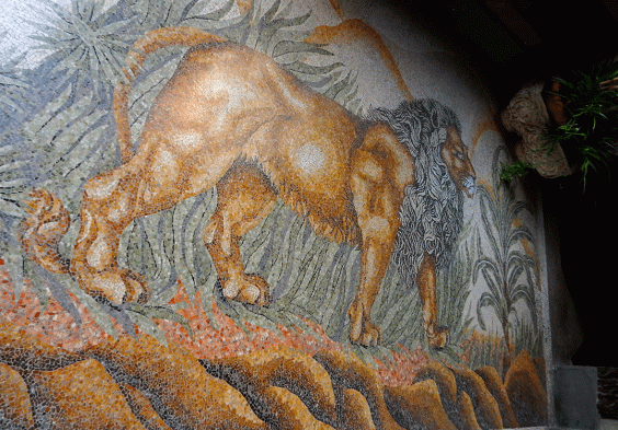 mosaics palazzo pio lecce