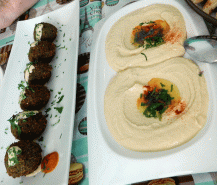pita merida hummus falafel